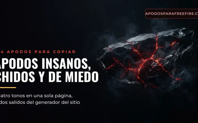 Apodos insanos, chidos y que den miedo para Free Fire listos para copiar