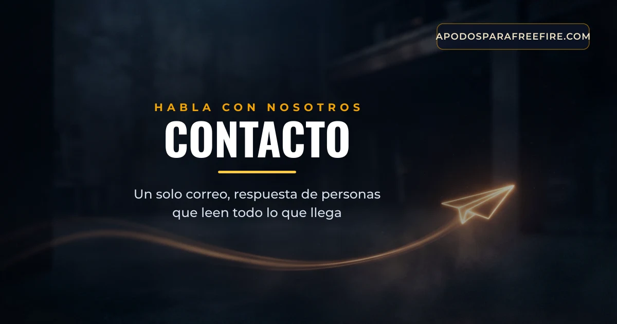 Contacto del generador de apodos para Free Fire