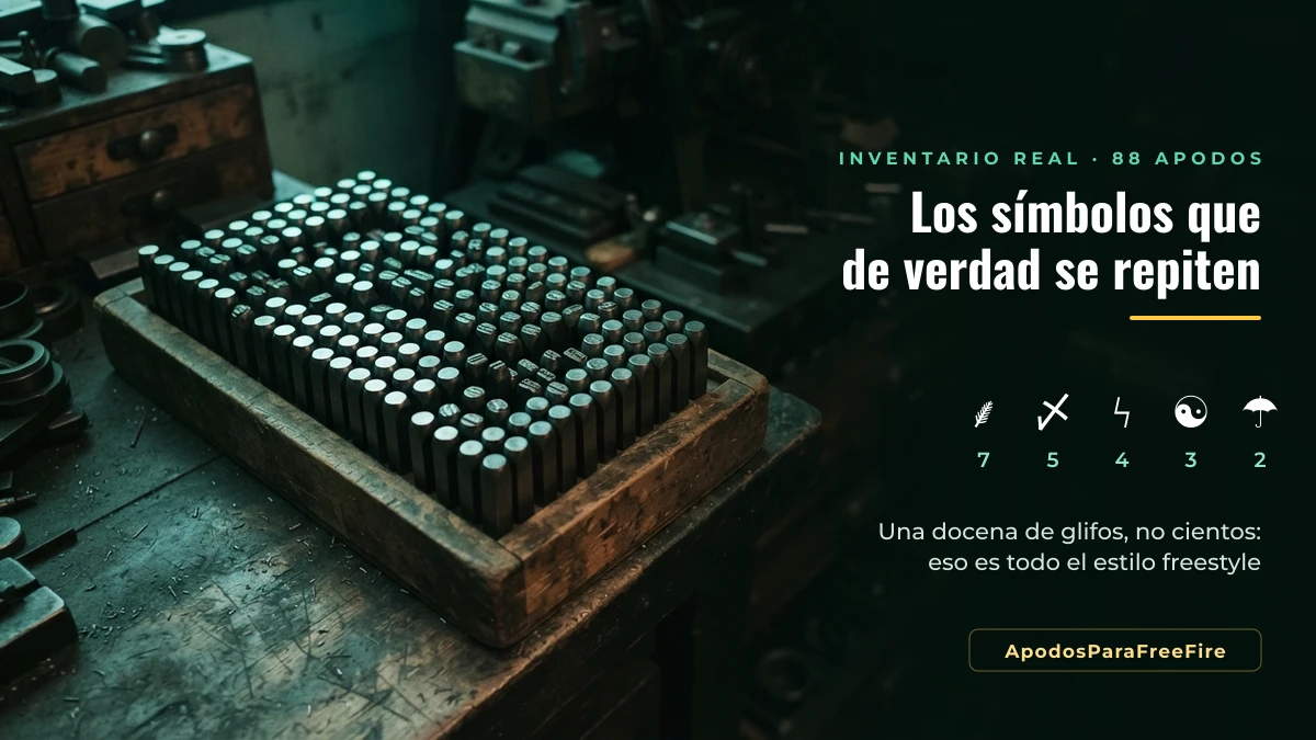 Símbolos más usados en los apodos freestyle para Free Fire
