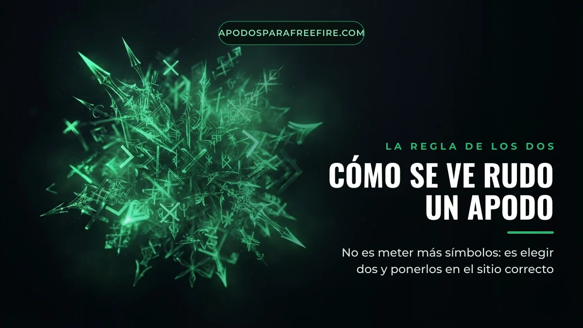 Cómo hacer que un apodo de Free Fire se vea rudo con símbolos