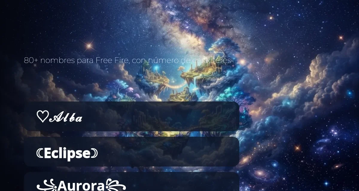 Apodos aesthetic para Free Fire: nombres suaves con símbolos y número de caracteres