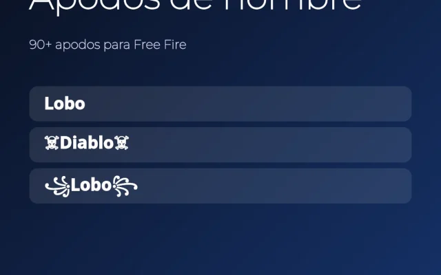 Apodos de hombre para Free Fire con símbolos para copiar
