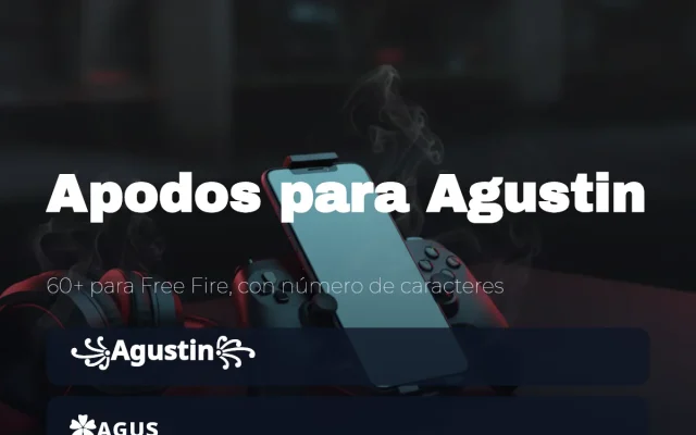 Apodos para Agustin para Free Fire con símbolos y letra cursiva