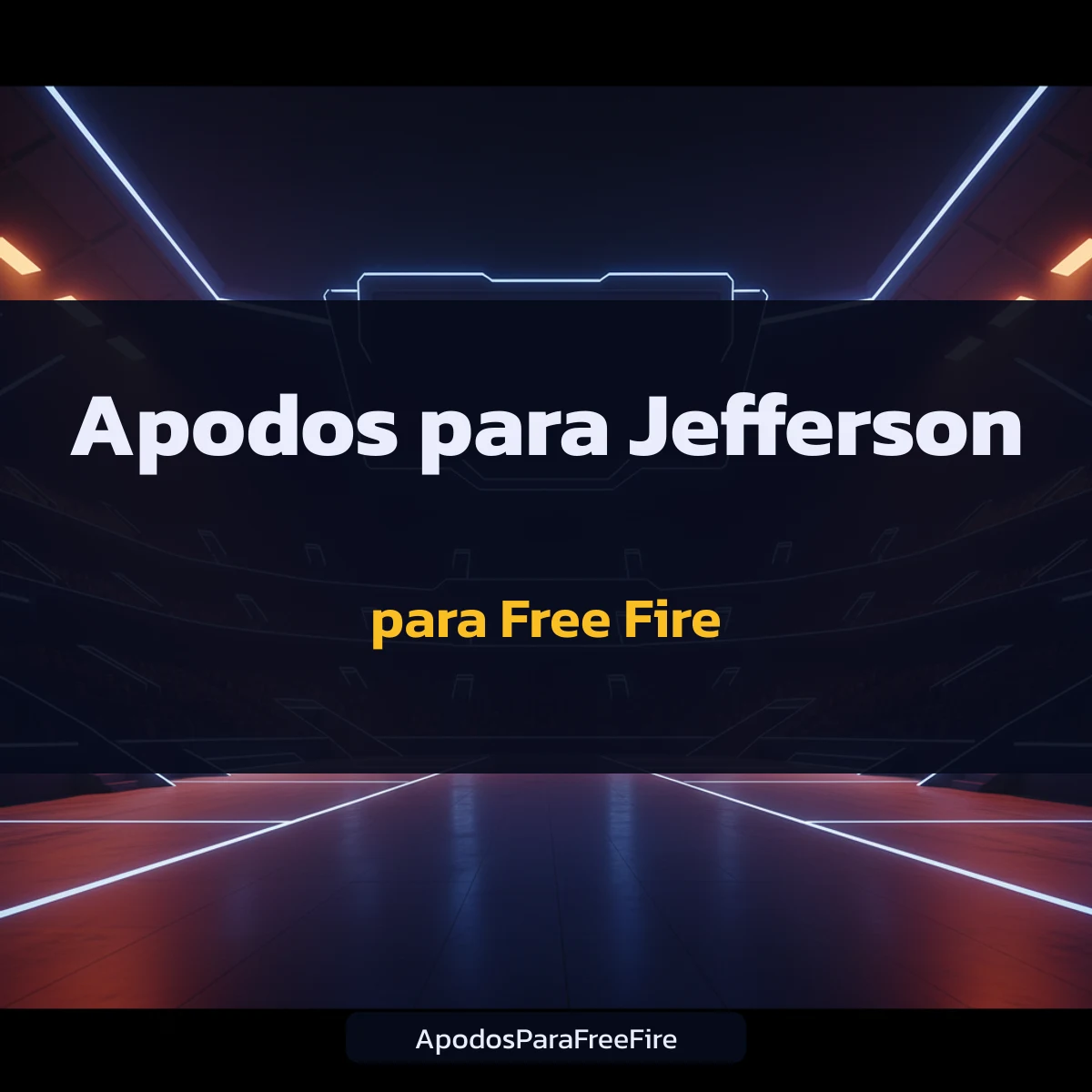 Apodos para Jefferson para Free Fire con número de caracteres