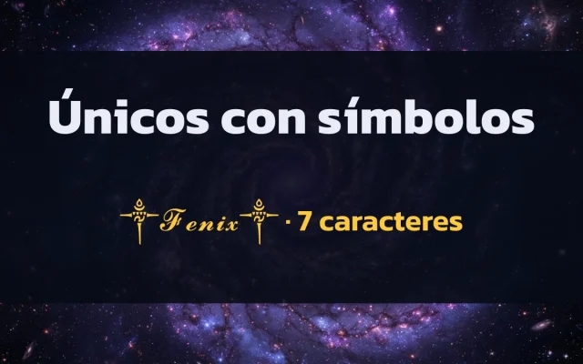 Apodos únicos con símbolos para Free Fire